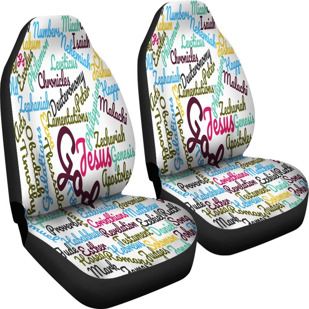 Custom-Made Holy Bible Books Car Seat Covers