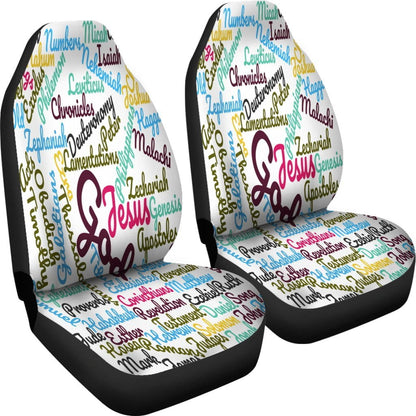 Custom-Made Holy Bible Books Car Seat Covers