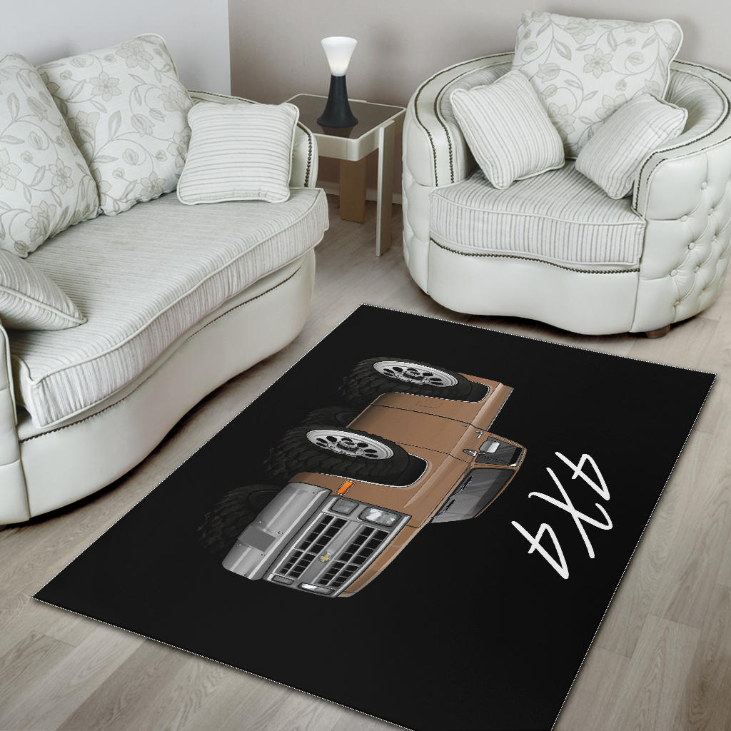 1986 4X4 Truck Car Art Area Rug