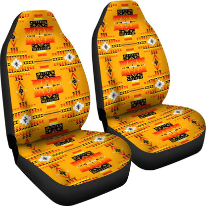 Seven Tribes Orange Car Seat Covers