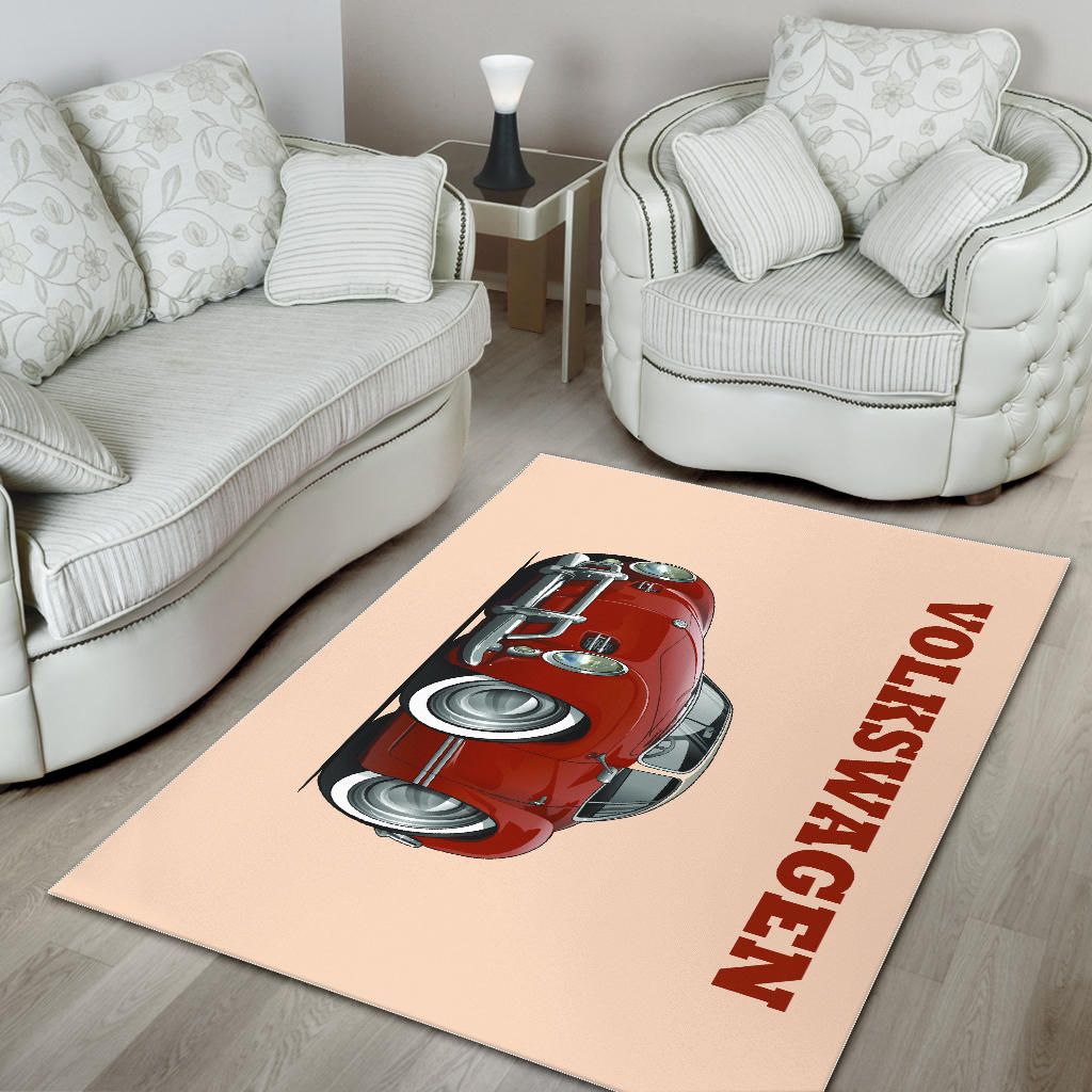 Volkswagen Car Art Area Rug