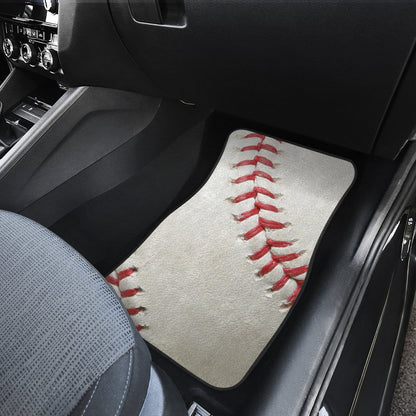 Baseball Front And Back Car Mats (Set of 4)