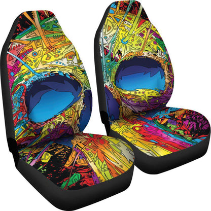 Sugar Skull Design Seat Covers
