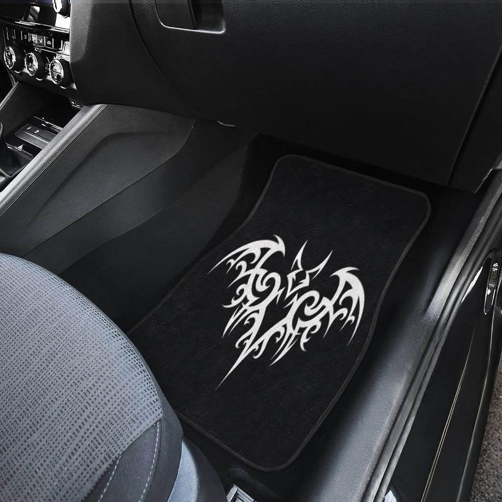 Tribal Bat Car Floor Mats front set of 2