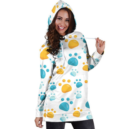 Pawz in Blue Hoodie Dress