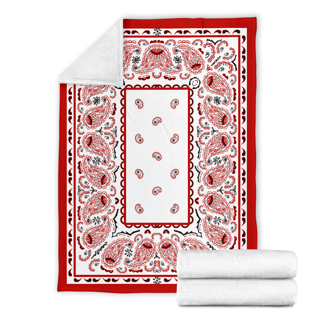 Ultra Plush Wicked White Bandana Premium Blanket