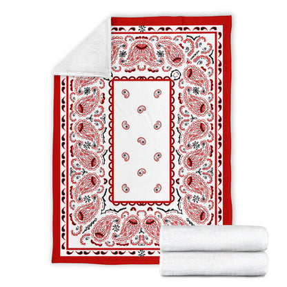 Ultra Plush Wicked White Bandana Premium Blanket