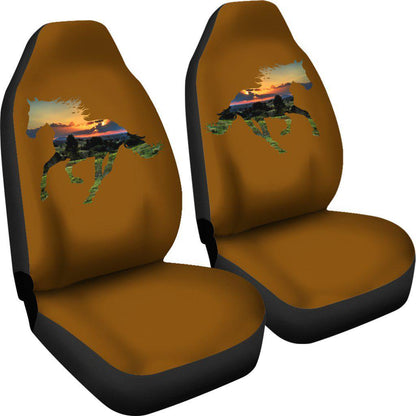 Quarter Horse Sunset Design Seat Covers