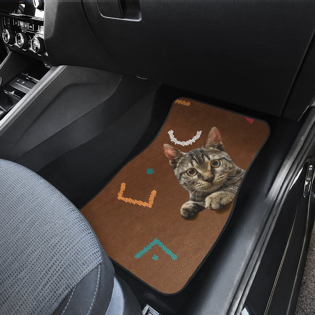 Cats eyes wide open Car Floor Mats