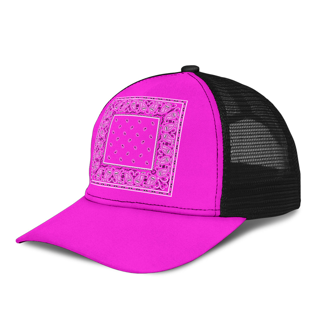 Abruptly Pink Bandana Mesh Back Cap