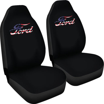 Red White Blue Design Seat Covers
