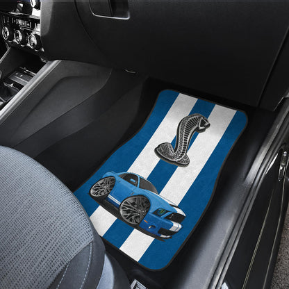Mustang Cobra Muscle Car Art Floor Mats Set of 4