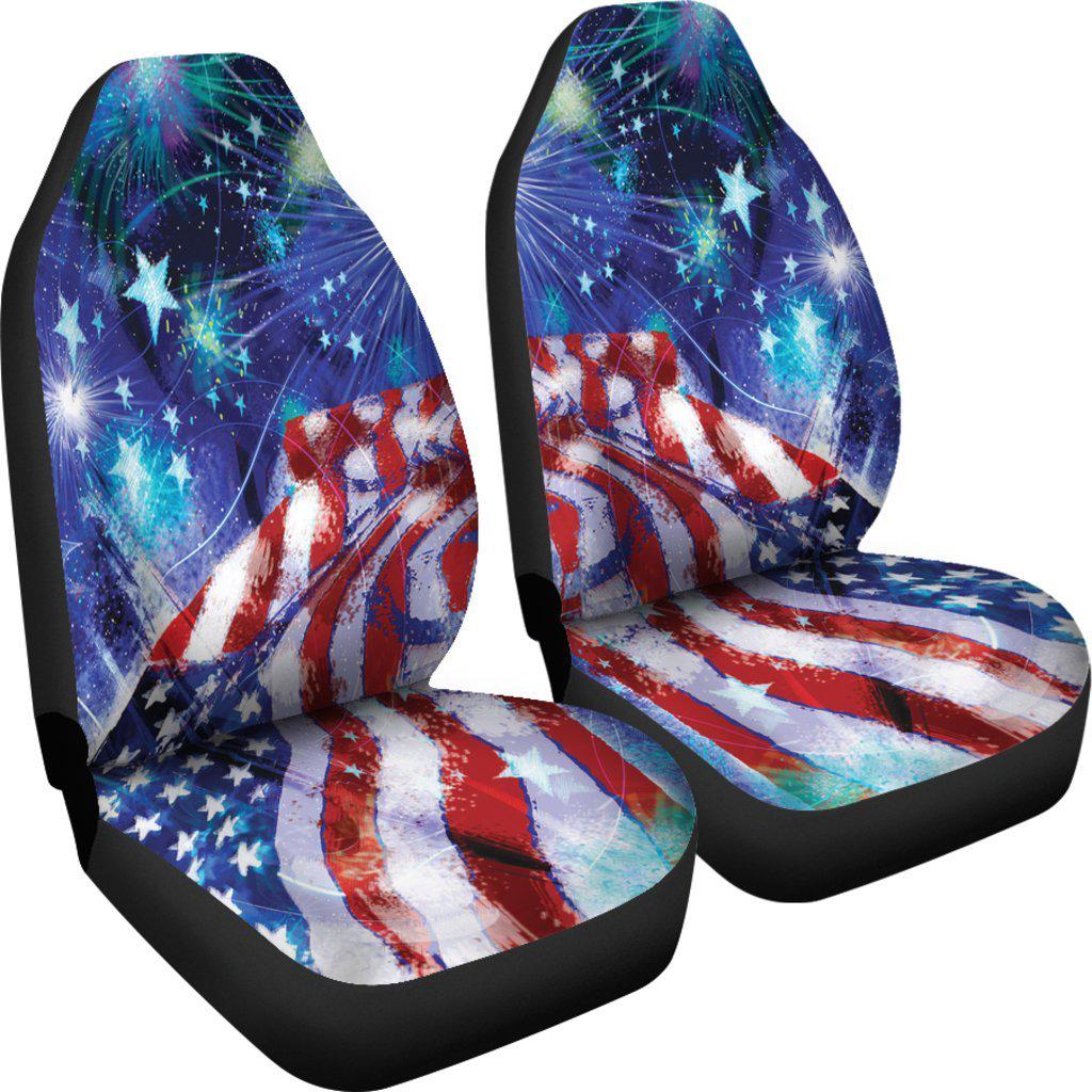 American Flag Stars Design Seat Covers