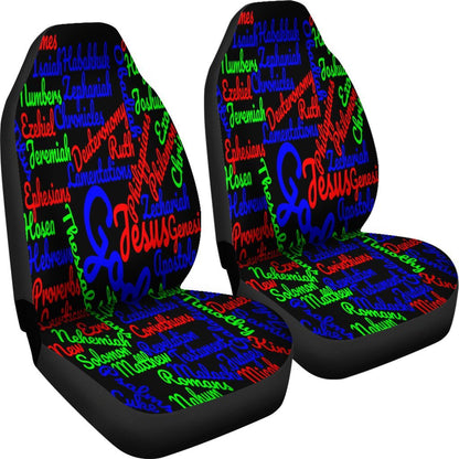 Custom-Made Holy Bible Books Mixed Colors Car Seat Covers
