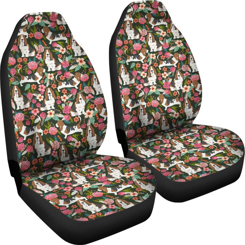 Basset Hound Car Seat Covers (Set of 2)