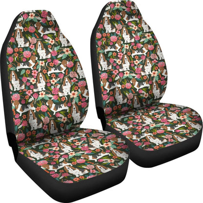 Basset Hound Car Seat Covers (Set of 2)