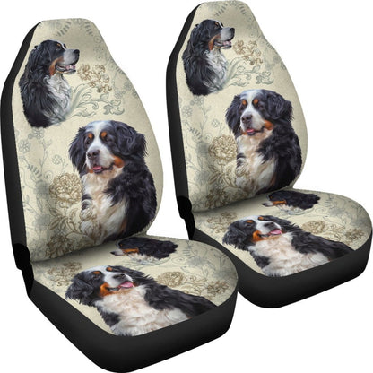 Bernese Mountain Car Seat Covers (Set of 2)