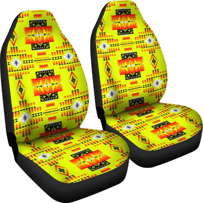 Seven Tribes Yellow Car Seat Covers
