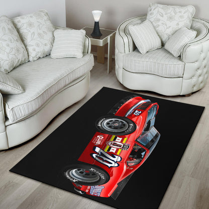 Mustang Race Car Muscle Car Art Area Rug