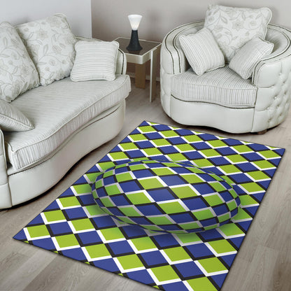 Sphere Circle Optical Illusion Area Rug
