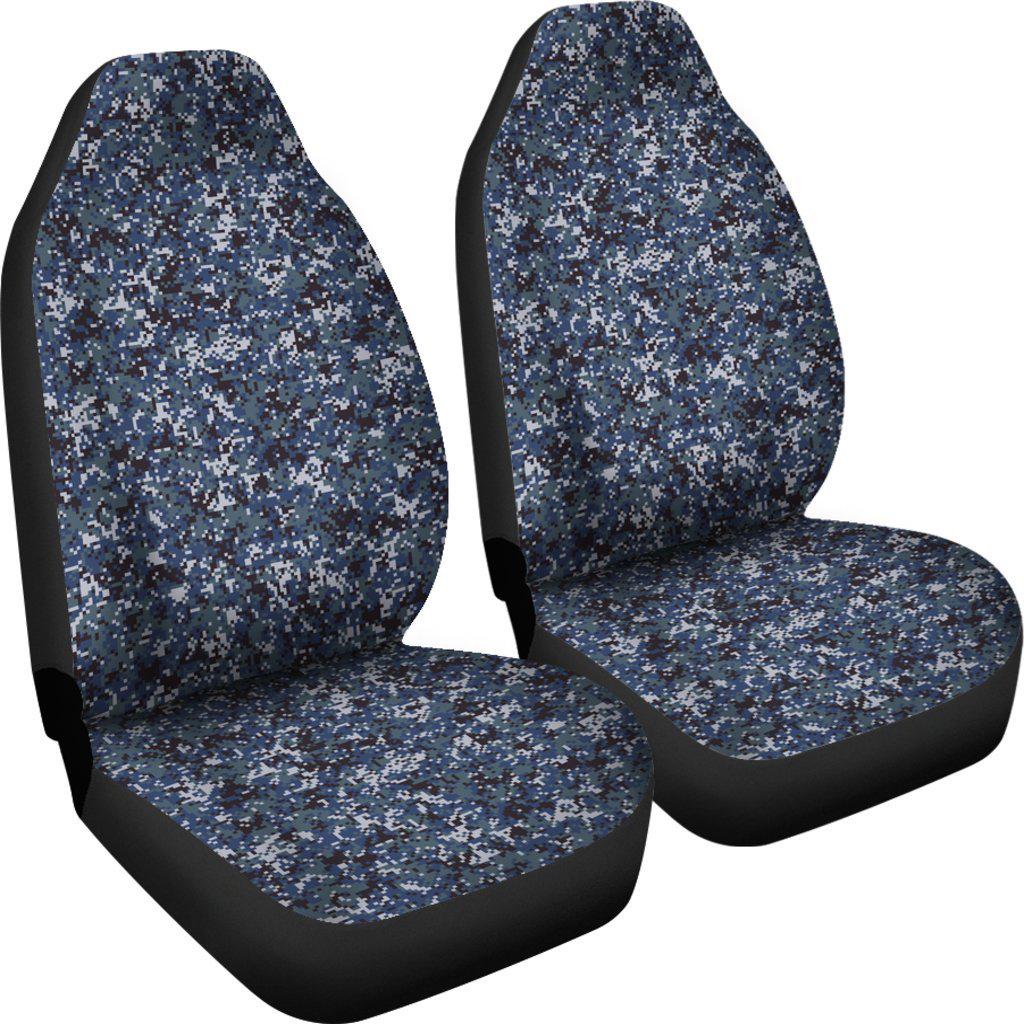 Digital Navy Camo Designed Seat Covers