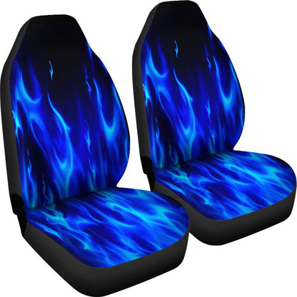 Blue Flames Design Seat Covers