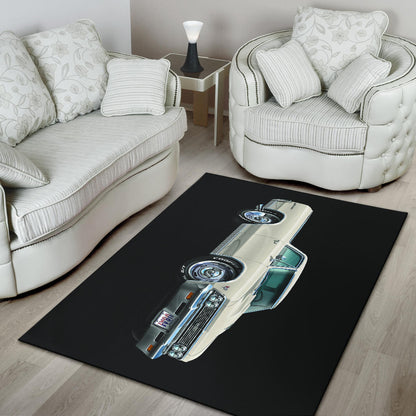 1966 El Camino Muscle Car Art Area Rug