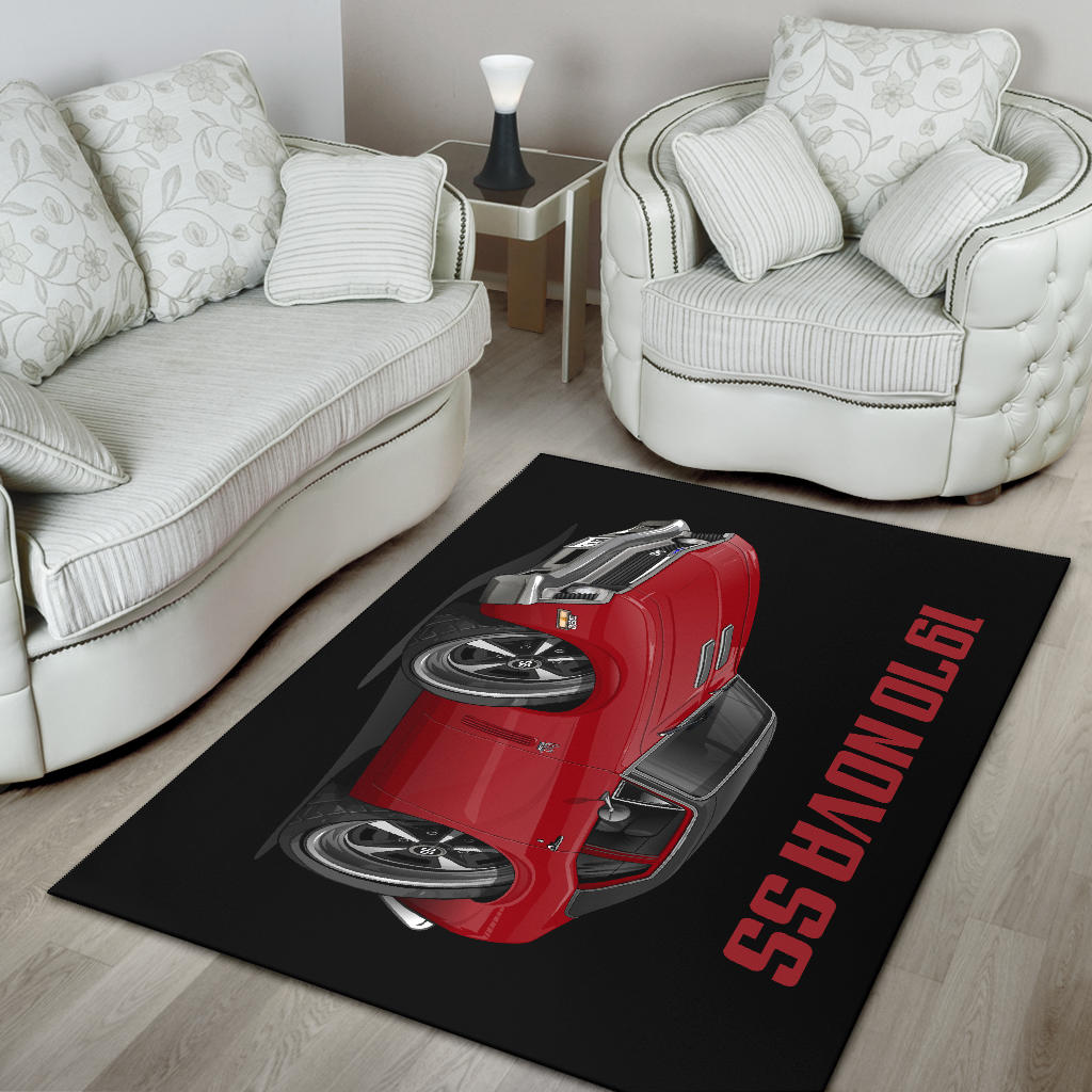 1970 Nova SS Car Art Area Rug