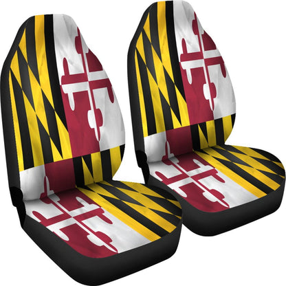 Maryland State Flag Car Seat Covers