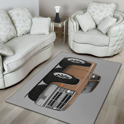 1986 4X4 Truck Car Art Area Rug