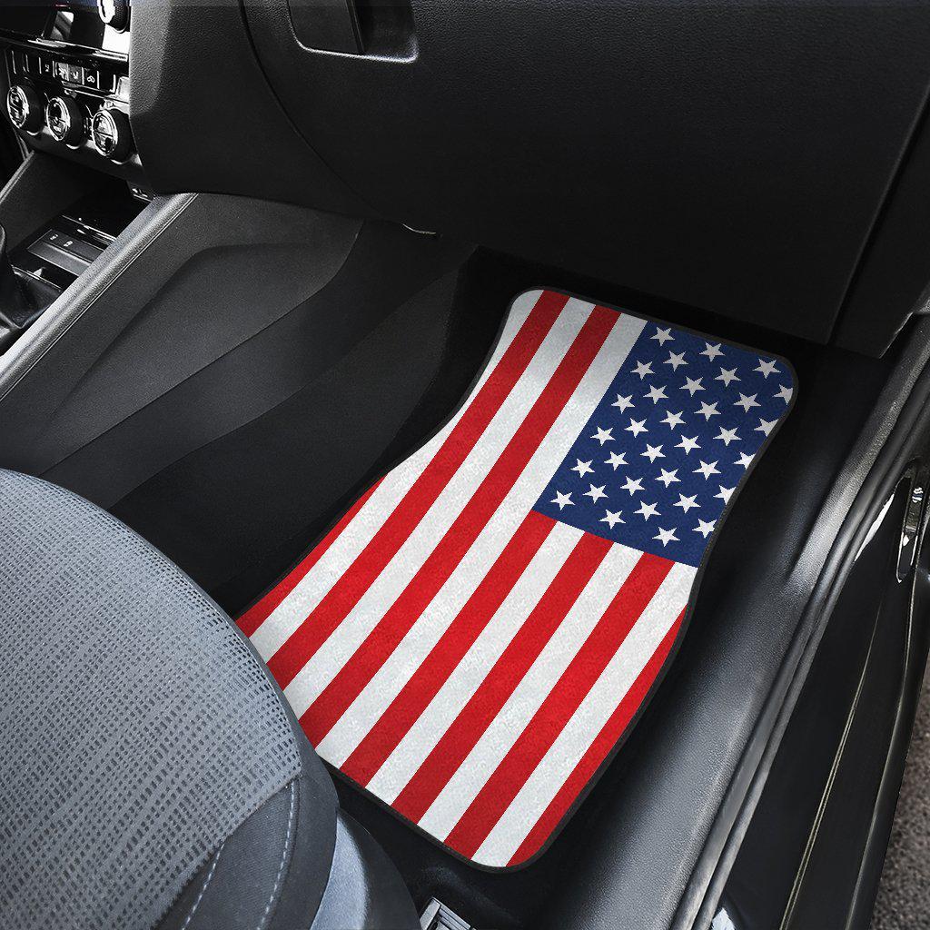 American Flag floor mats Front and Rear Car Floor Mats Set of 4