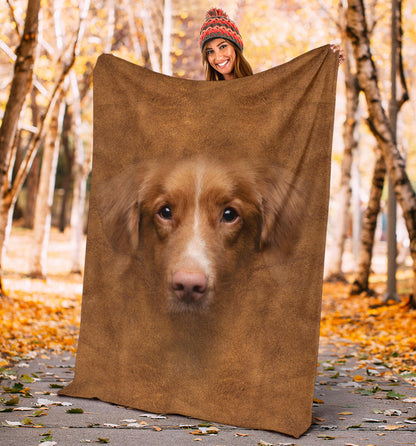 Premium Blanket Nova Scotia Duck Tolling Retriever Face Hair
