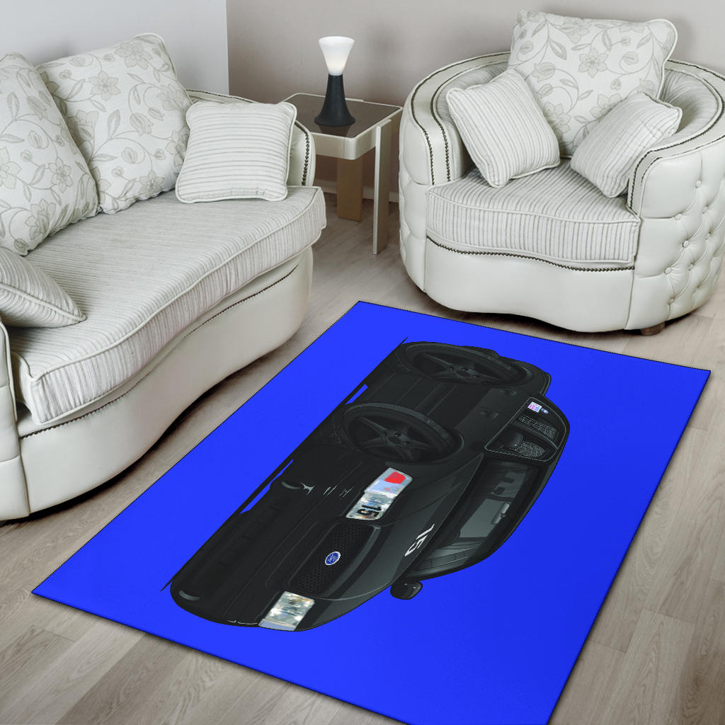 1999 Crown Victoria Blue Background Area Rug