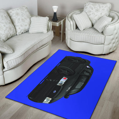 1999 Crown Victoria Blue Background Area Rug