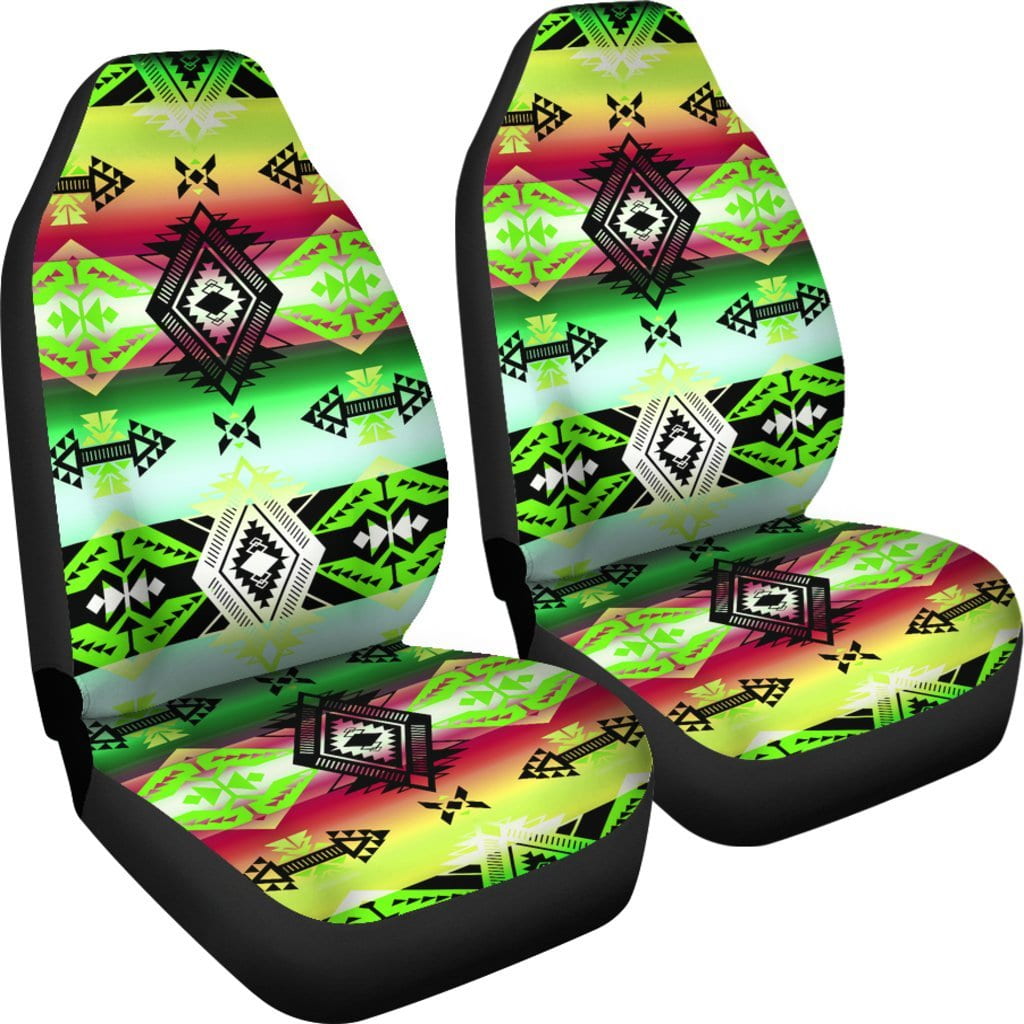 Sovereign Nation Green Set of 2 Car Seat Covers