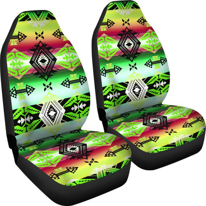 Sovereign Nation Green Set of 2 Car Seat Covers