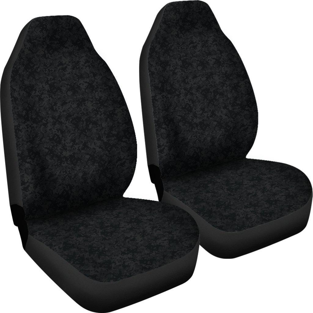 Digital Camo Black Designed Seat Covers