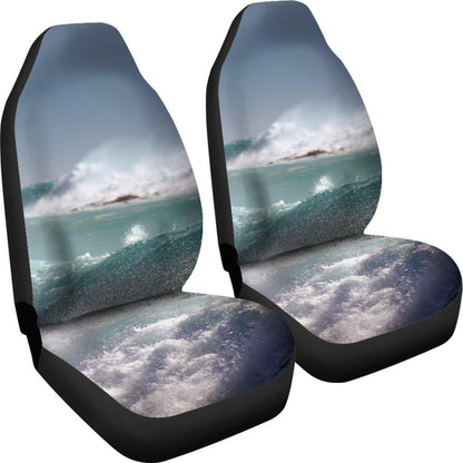 Ocean Waves Water Design Seat Covers