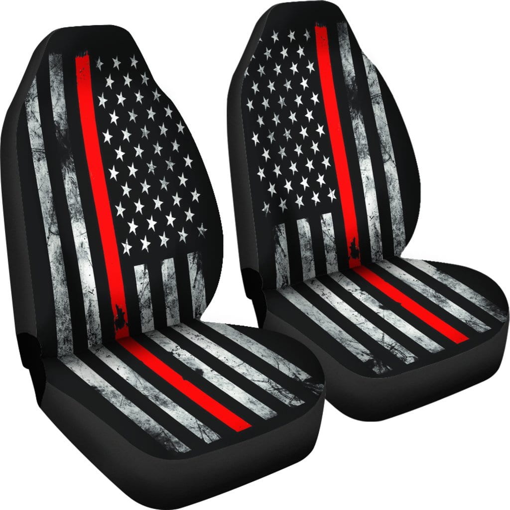 American Flag Thin Red Line Car Seat Covers