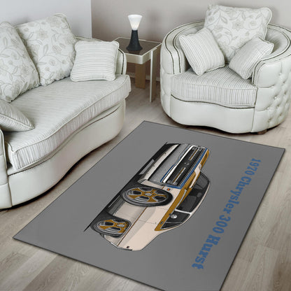 1970 Chrysler 300 Hurst Car Art Area Rug