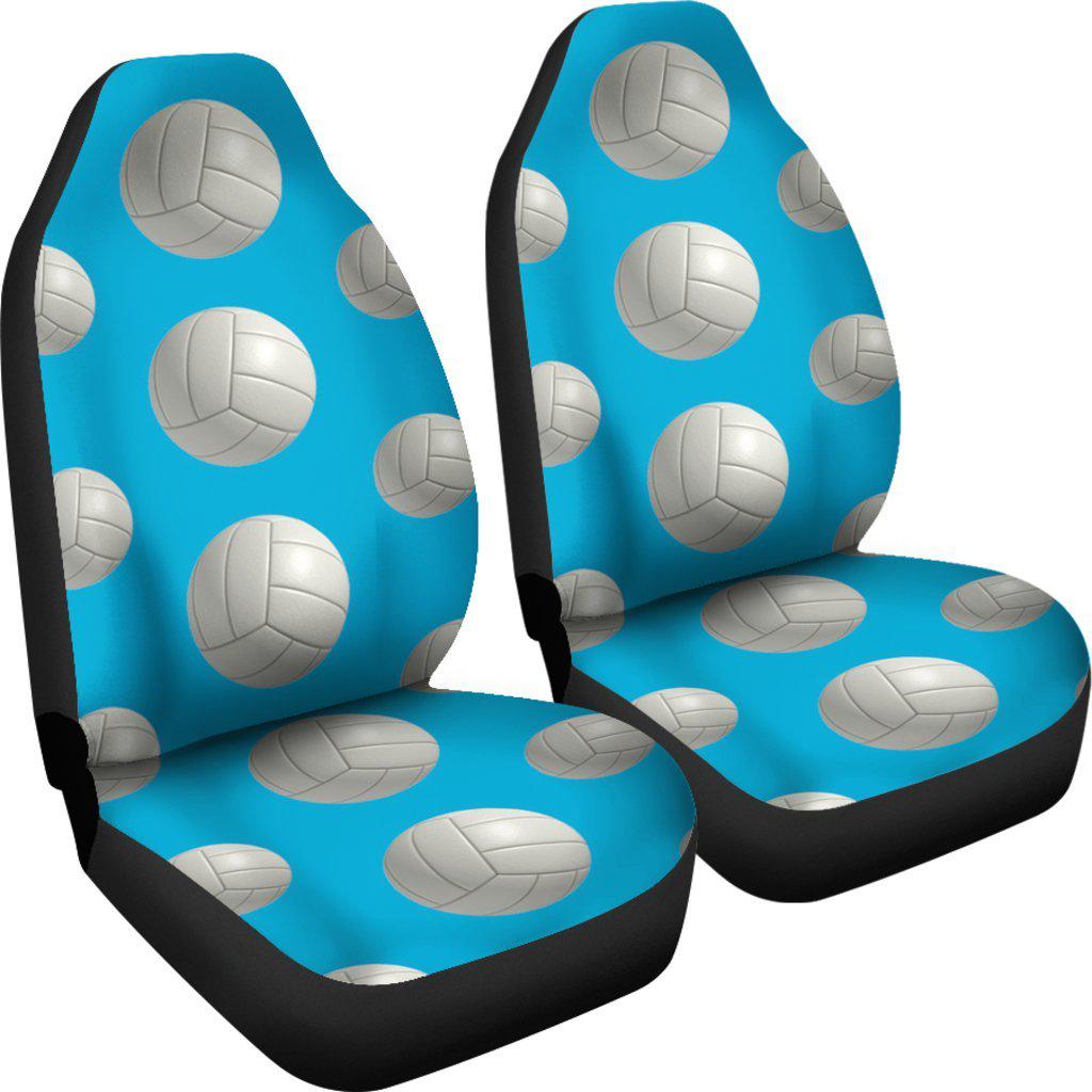 Blue Volleyball Design Seat Covers
