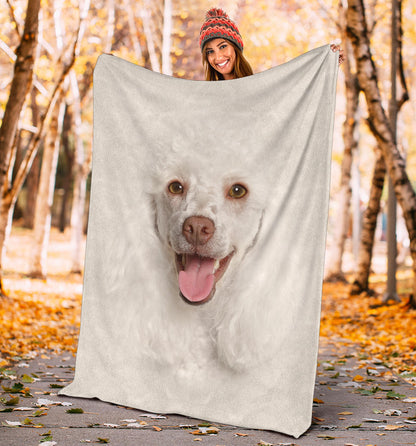 Premium Blanket Poodle Face Hair Blanket
