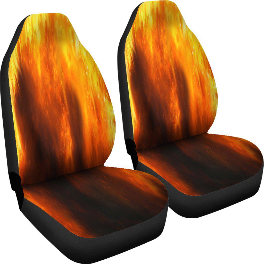Orange Flames Design 2 Seat Covers