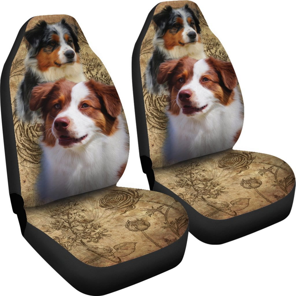 Australian Shepherd Car Seat Covers (Set of 2)