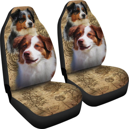 Australian Shepherd Car Seat Covers (Set of 2)