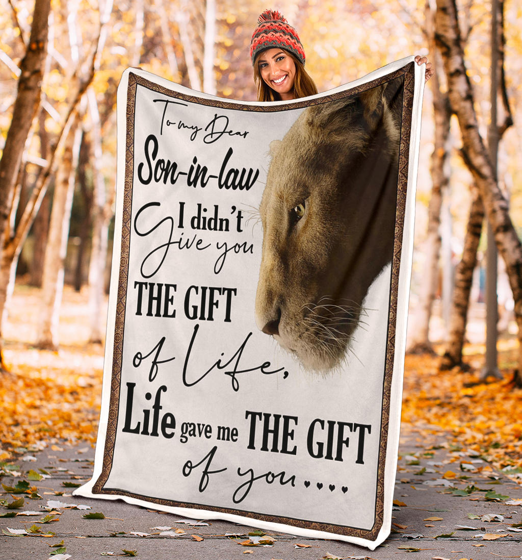 To My Dear Son In Law Premium Blanket