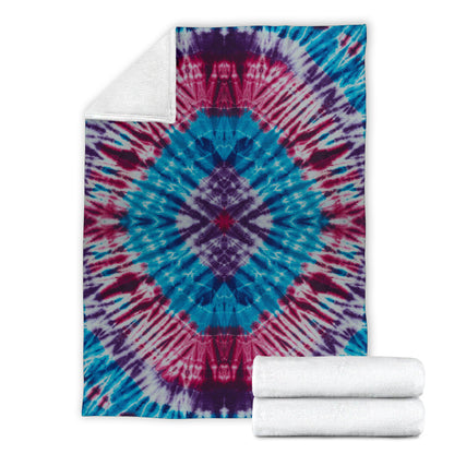 Ultra Plush Groovy Tie Dye Fleece Premium Blanket