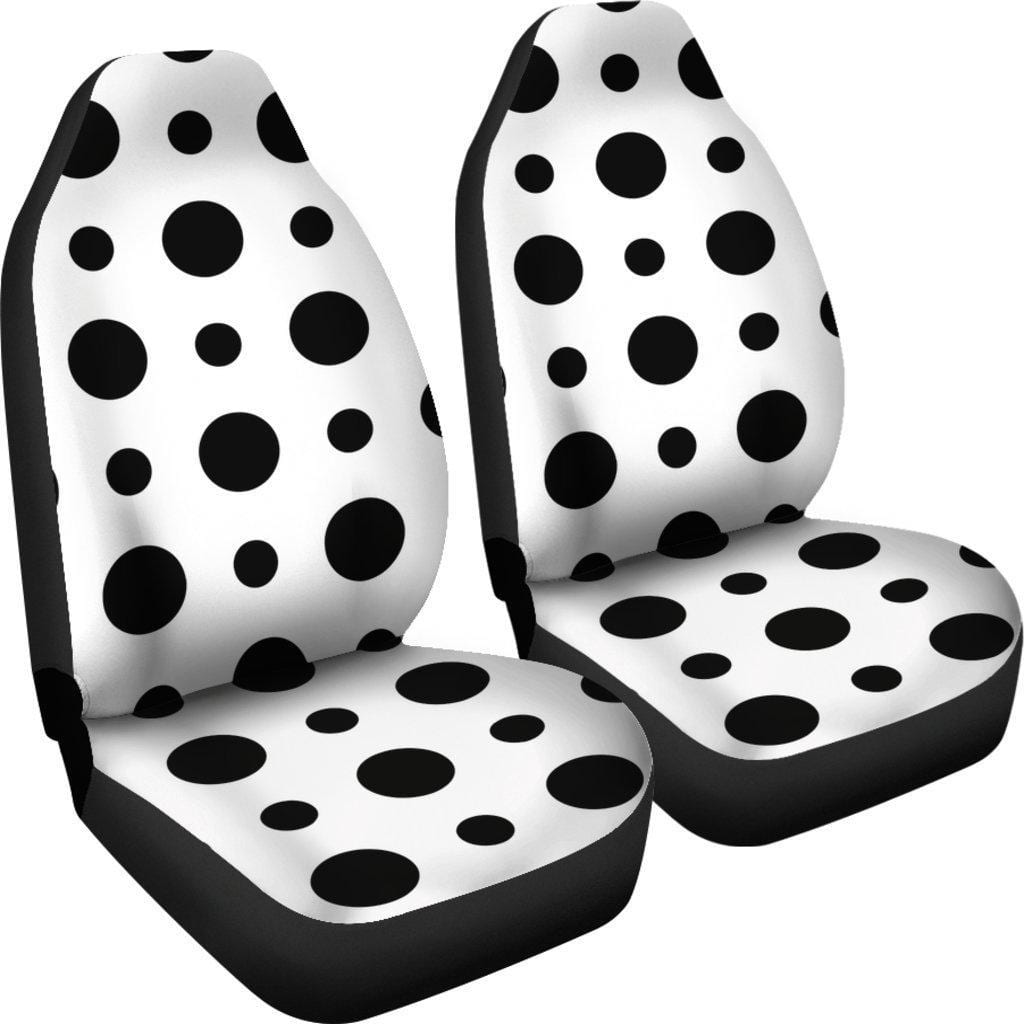 Polka Dots Black Print Seat Covers