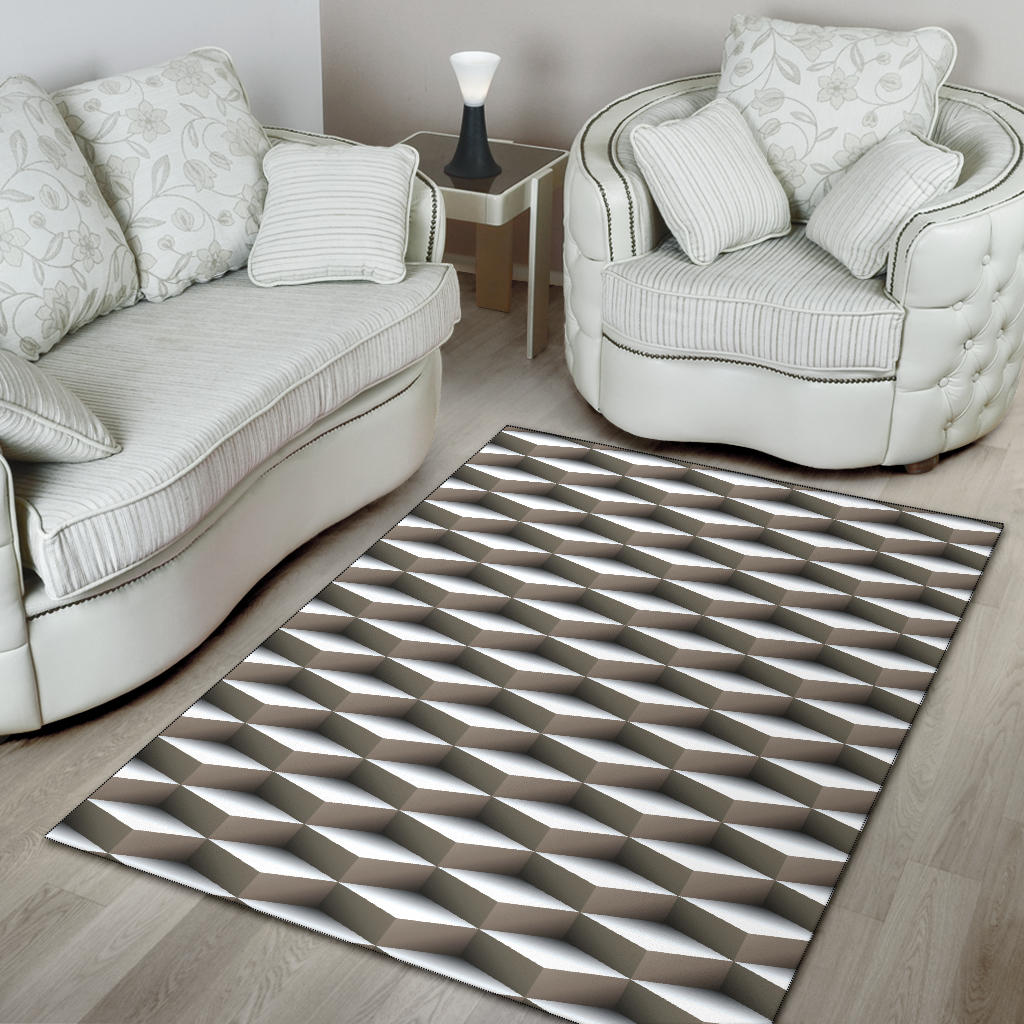 Cube Optical Illusion Area Rug