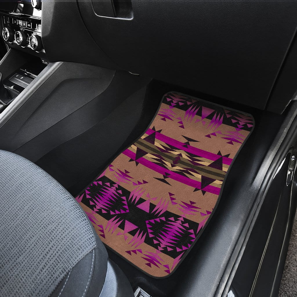 Between the Mountains Berry Set of 4 Car Floor Mats